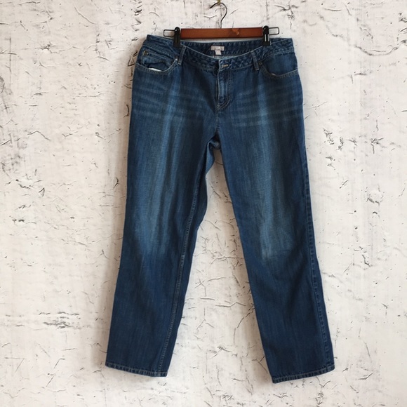 J JILL STRAIGHT LEG JEANS 12 - Picture 1 of 6